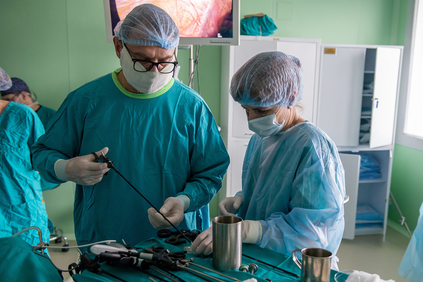 Во время операции